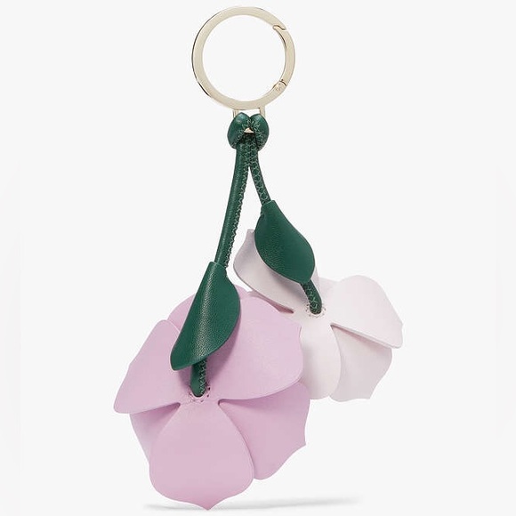 NWT-Kate Spade-Perfect Plume 3D Flower 🌸 Keyfob/Bag Charm-$129 - Picture 10 of 11